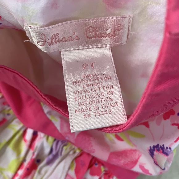Jillian’s Closet 2T Pink White Floral Dress EUC - Picture 16 of 16